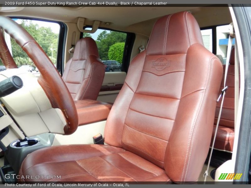 Front Seat of 2009 F450 Super Duty King Ranch Crew Cab 4x4 Dually