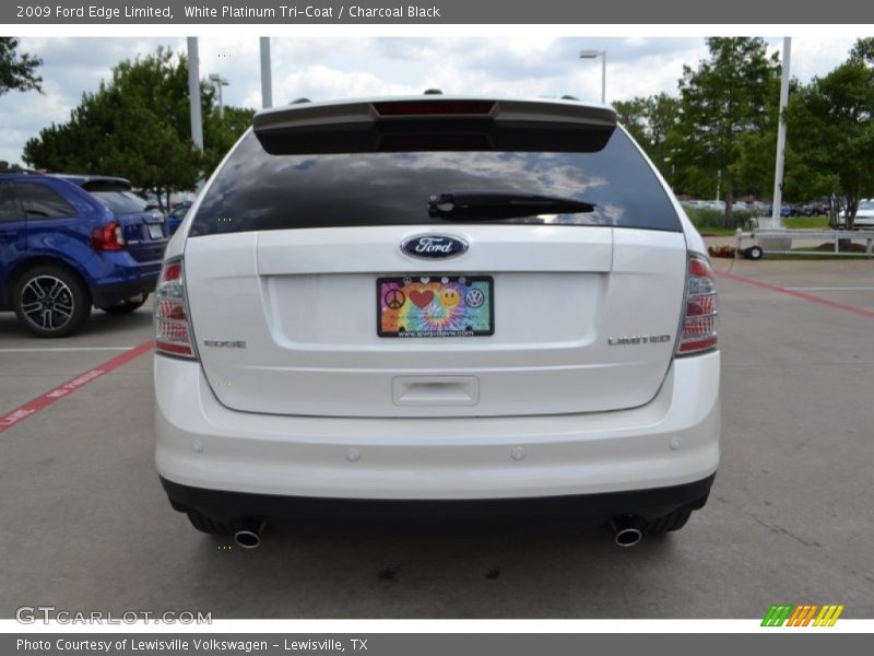 White Platinum Tri-Coat / Charcoal Black 2009 Ford Edge Limited
