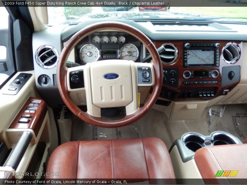 Dashboard of 2009 F450 Super Duty King Ranch Crew Cab 4x4 Dually