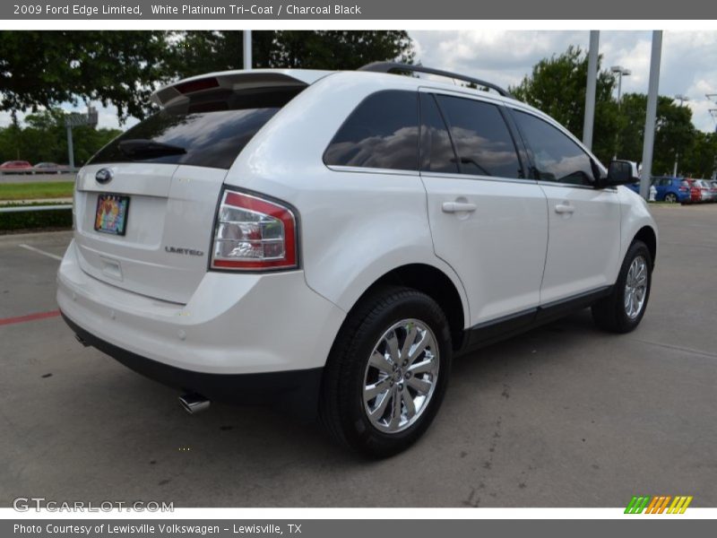 White Platinum Tri-Coat / Charcoal Black 2009 Ford Edge Limited