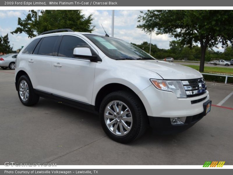 White Platinum Tri-Coat / Charcoal Black 2009 Ford Edge Limited