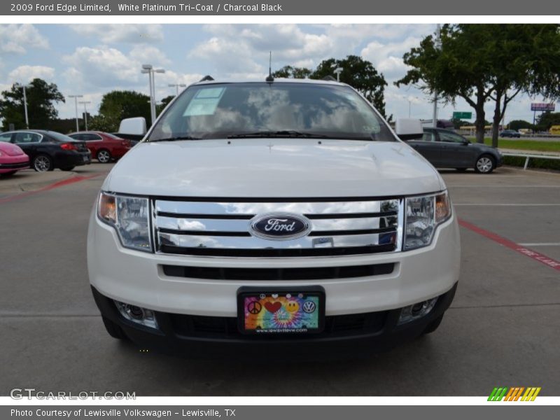 White Platinum Tri-Coat / Charcoal Black 2009 Ford Edge Limited