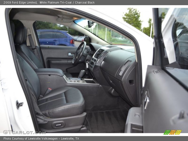 White Platinum Tri-Coat / Charcoal Black 2009 Ford Edge Limited