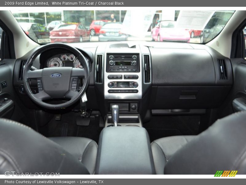 White Platinum Tri-Coat / Charcoal Black 2009 Ford Edge Limited