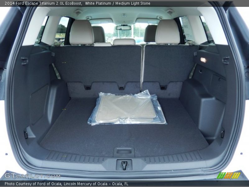 White Platinum / Medium Light Stone 2014 Ford Escape Titanium 2.0L EcoBoost