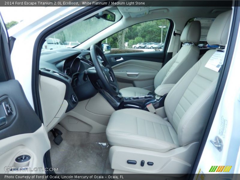  2014 Escape Titanium 2.0L EcoBoost Medium Light Stone Interior