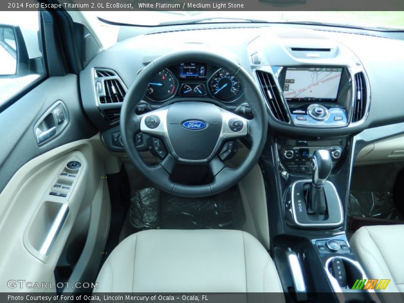 Dashboard of 2014 Escape Titanium 2.0L EcoBoost