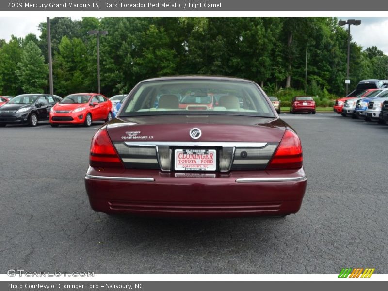 Dark Toreador Red Metallic / Light Camel 2009 Mercury Grand Marquis LS