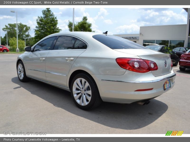 White Gold Metallic / Cornsilk Beige Two-Tone 2009 Volkswagen CC Sport