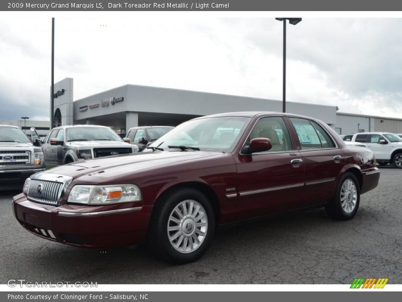 Dark Toreador Red Metallic / Light Camel 2009 Mercury Grand Marquis LS