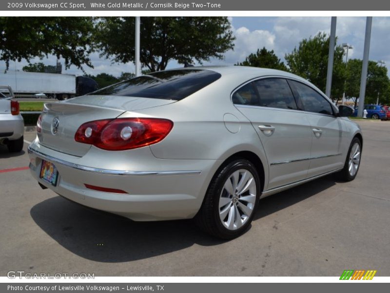 White Gold Metallic / Cornsilk Beige Two-Tone 2009 Volkswagen CC Sport