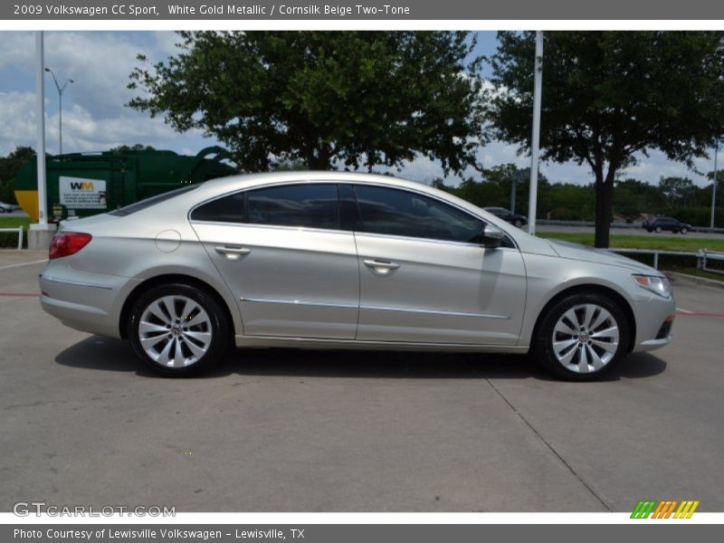 White Gold Metallic / Cornsilk Beige Two-Tone 2009 Volkswagen CC Sport