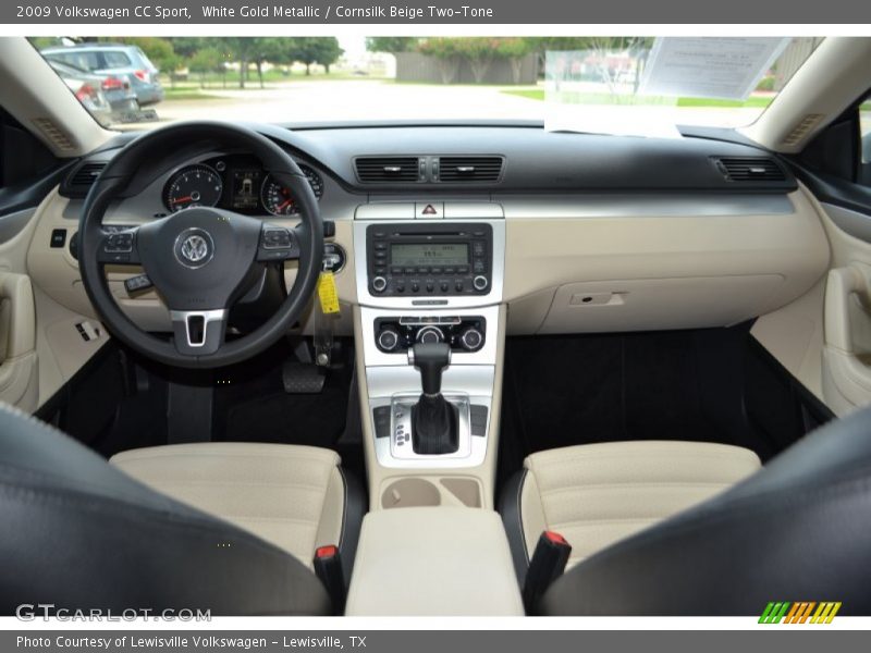 White Gold Metallic / Cornsilk Beige Two-Tone 2009 Volkswagen CC Sport