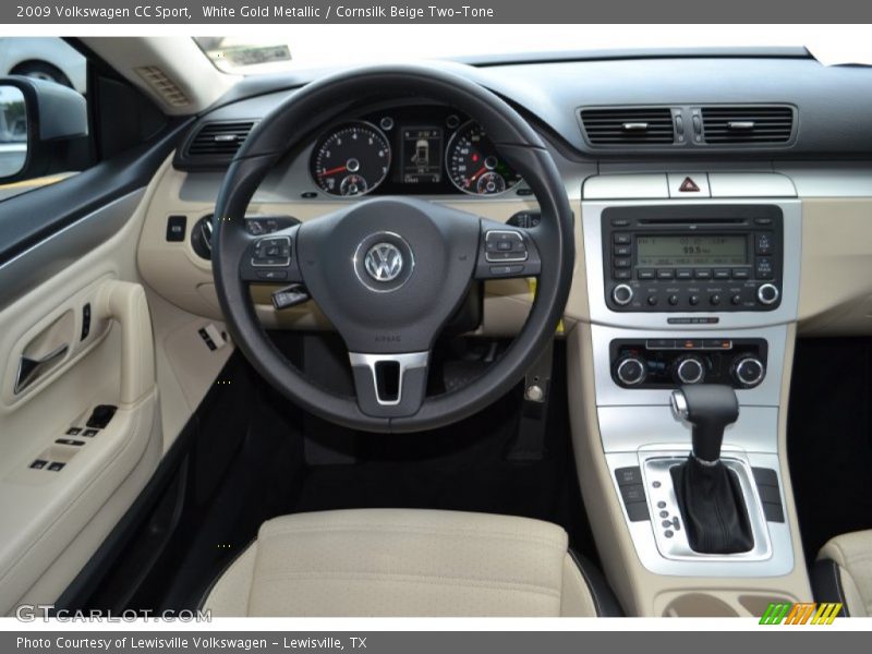 White Gold Metallic / Cornsilk Beige Two-Tone 2009 Volkswagen CC Sport