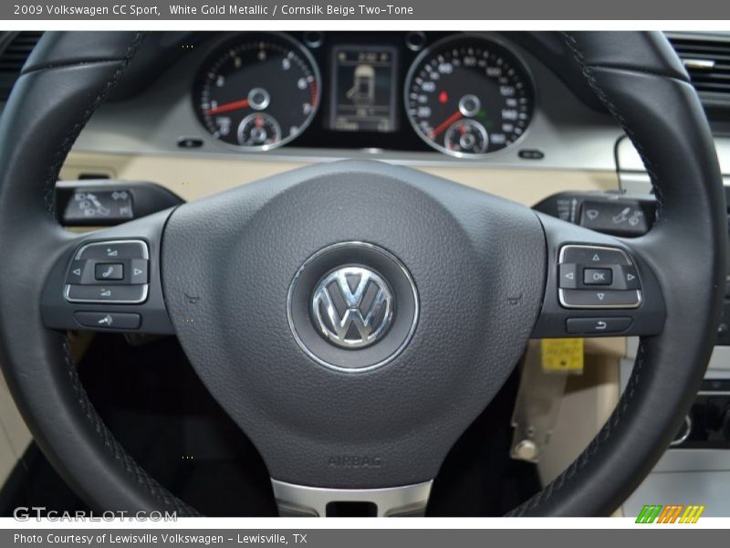 White Gold Metallic / Cornsilk Beige Two-Tone 2009 Volkswagen CC Sport