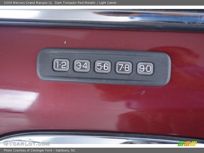 Dark Toreador Red Metallic / Light Camel 2009 Mercury Grand Marquis LS