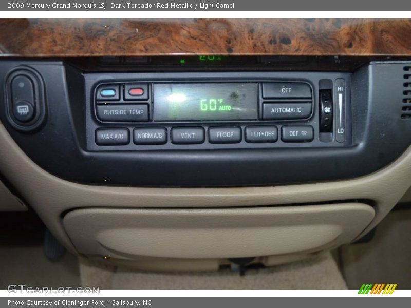 Controls of 2009 Grand Marquis LS