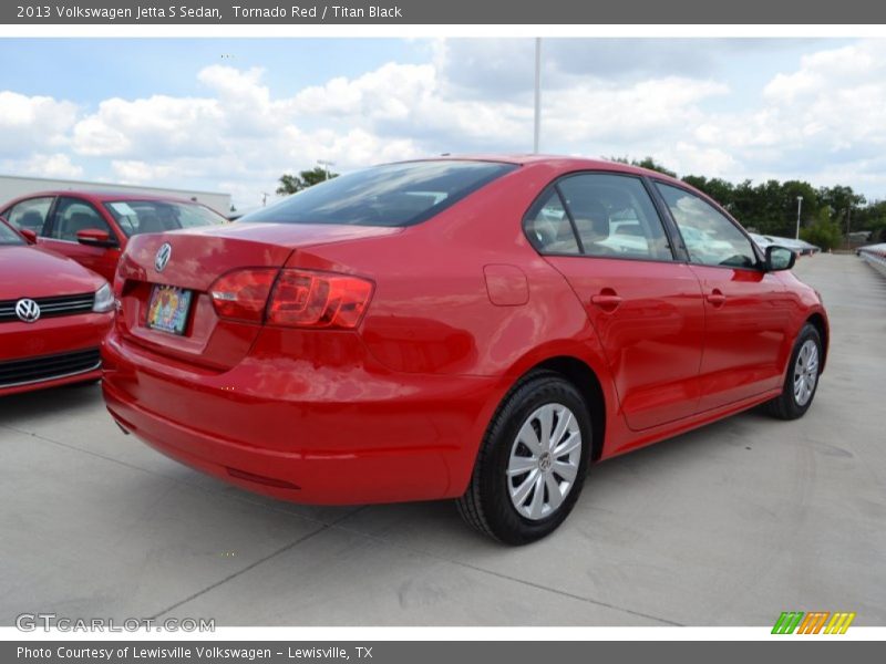 Tornado Red / Titan Black 2013 Volkswagen Jetta S Sedan