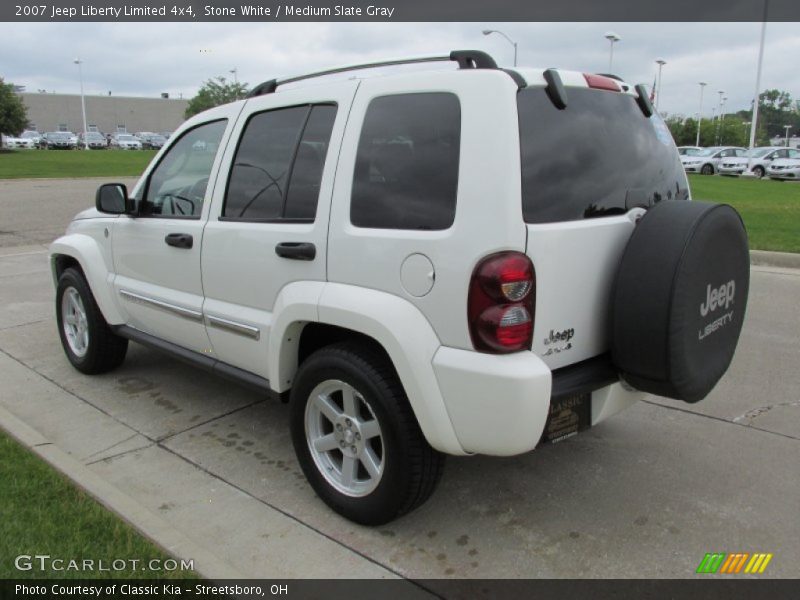 Stone White / Medium Slate Gray 2007 Jeep Liberty Limited 4x4
