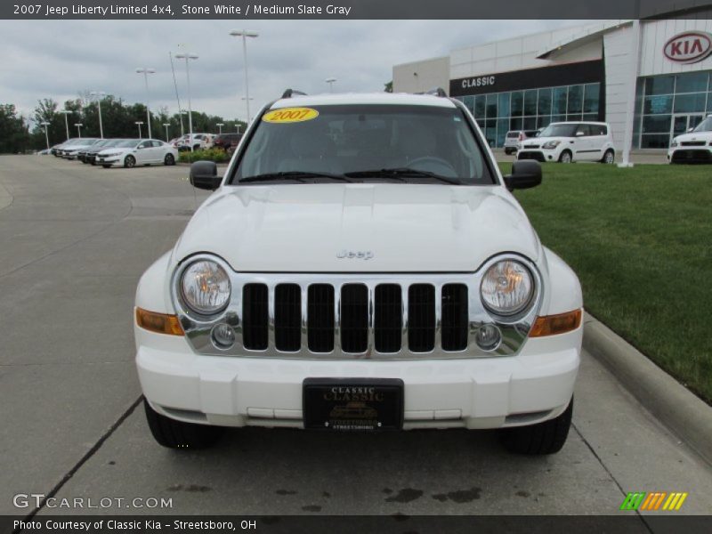 Stone White / Medium Slate Gray 2007 Jeep Liberty Limited 4x4