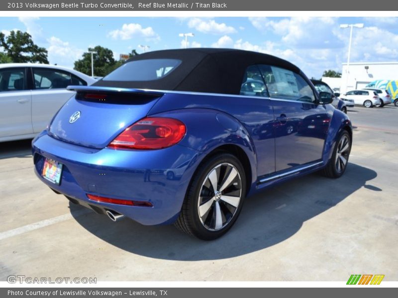 Reef Blue Metallic / Titan Black 2013 Volkswagen Beetle Turbo Convertible