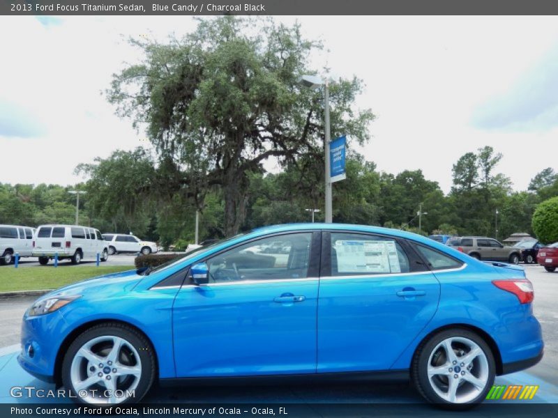 Blue Candy / Charcoal Black 2013 Ford Focus Titanium Sedan