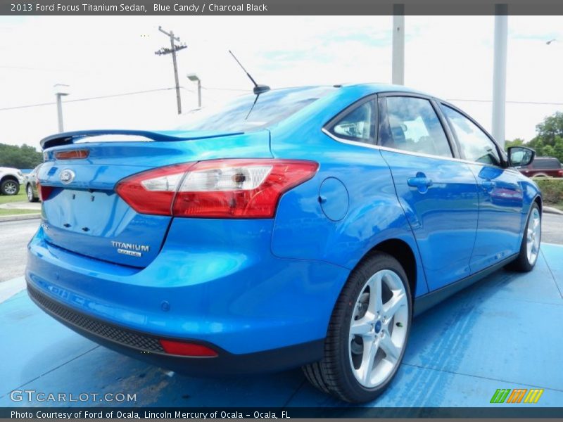 Blue Candy / Charcoal Black 2013 Ford Focus Titanium Sedan