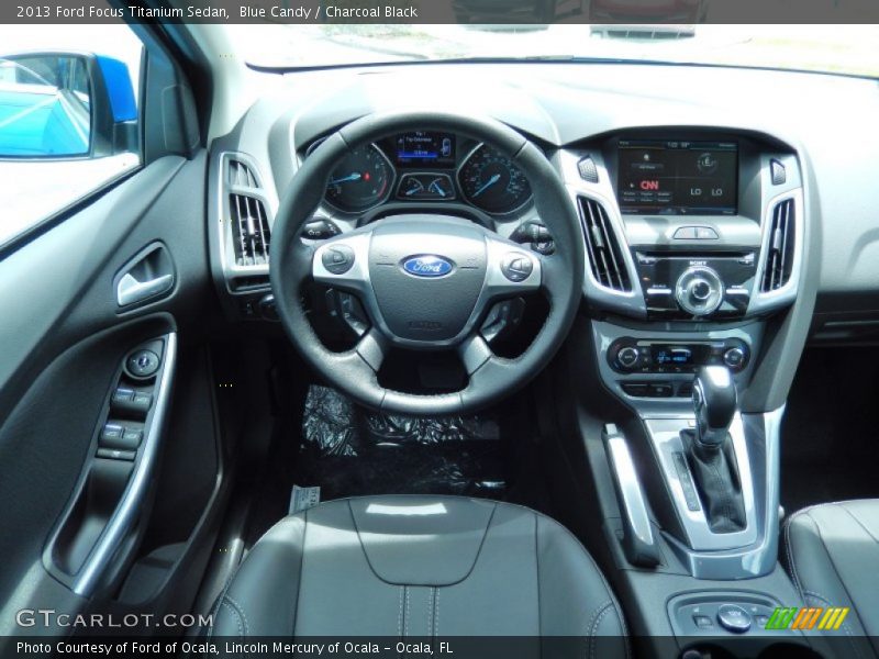 Blue Candy / Charcoal Black 2013 Ford Focus Titanium Sedan