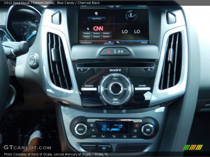 Blue Candy / Charcoal Black 2013 Ford Focus Titanium Sedan