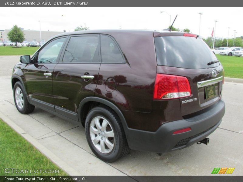 Dark Cherry / Gray 2012 Kia Sorento LX AWD