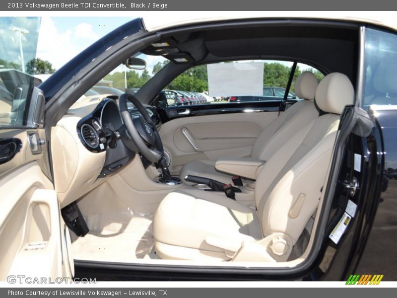Black / Beige 2013 Volkswagen Beetle TDI Convertible