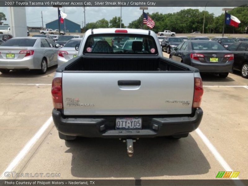 Silver Streak Mica / Graphite Gray 2007 Toyota Tacoma V6 PreRunner Access Cab