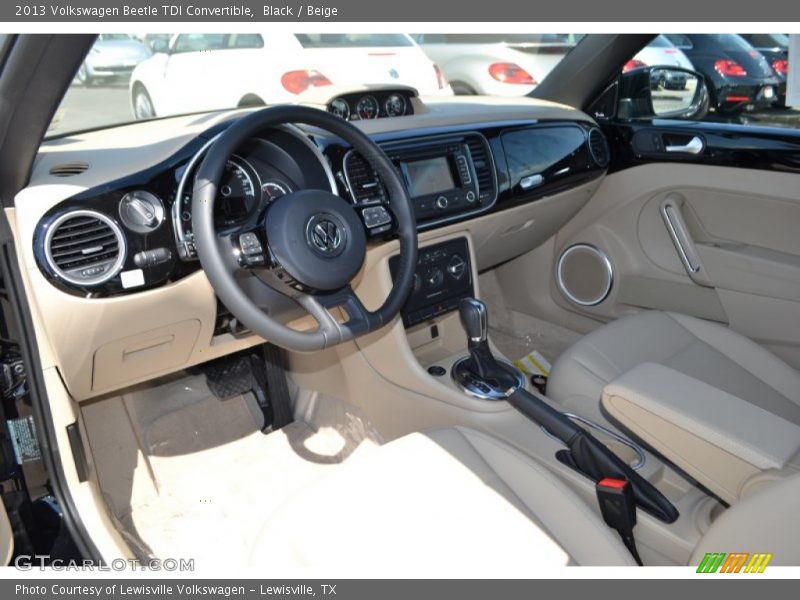 Black / Beige 2013 Volkswagen Beetle TDI Convertible