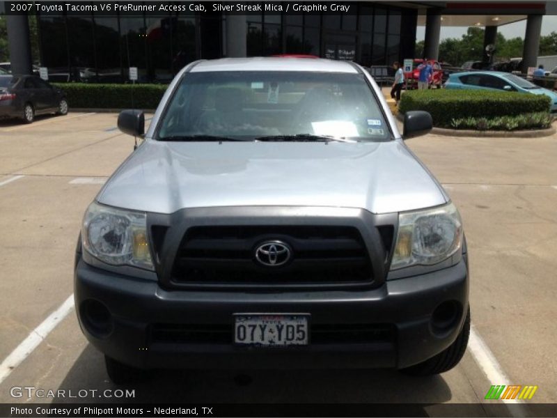 Silver Streak Mica / Graphite Gray 2007 Toyota Tacoma V6 PreRunner Access Cab