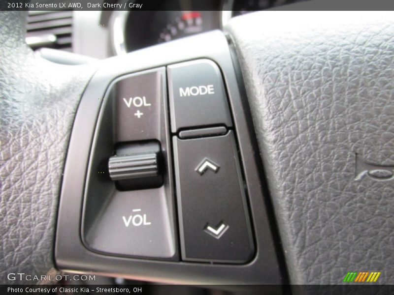 Dark Cherry / Gray 2012 Kia Sorento LX AWD