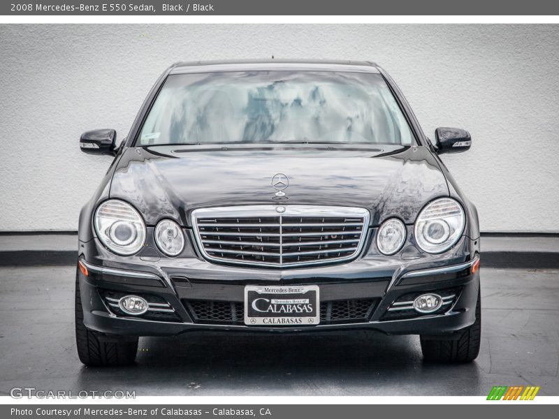 Black / Black 2008 Mercedes-Benz E 550 Sedan