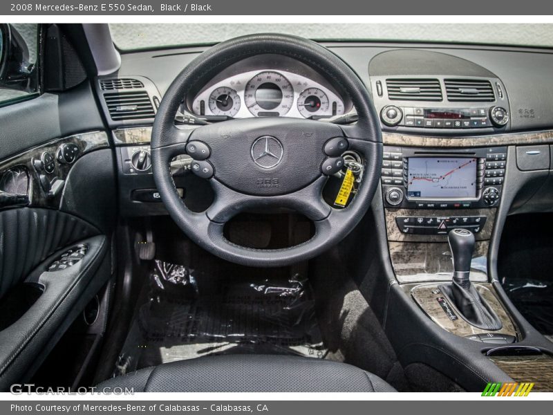 Black / Black 2008 Mercedes-Benz E 550 Sedan