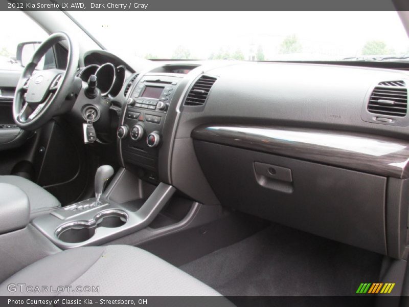 Dark Cherry / Gray 2012 Kia Sorento LX AWD