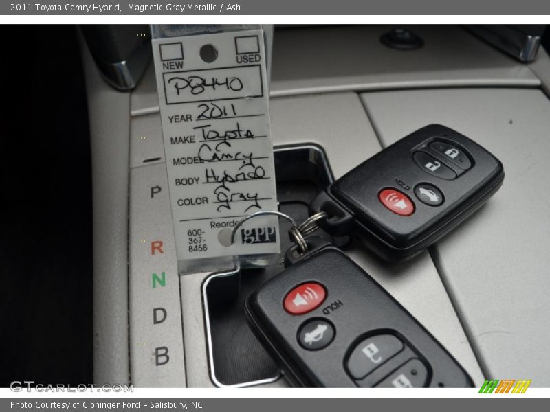 Magnetic Gray Metallic / Ash 2011 Toyota Camry Hybrid