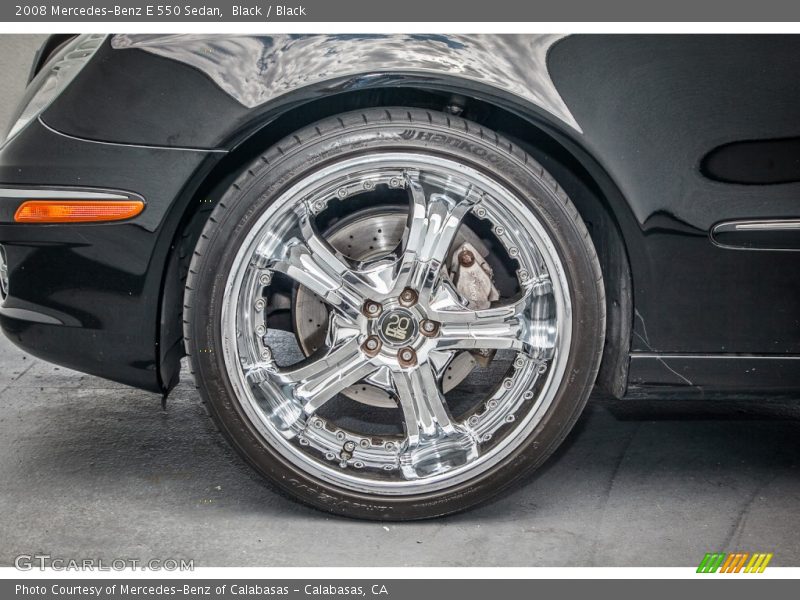 Black / Black 2008 Mercedes-Benz E 550 Sedan