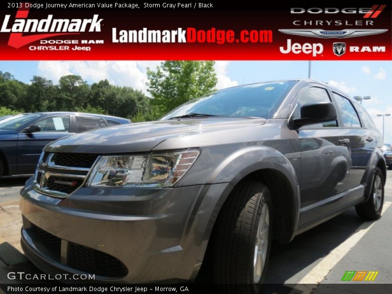 Storm Gray Pearl / Black 2013 Dodge Journey American Value Package