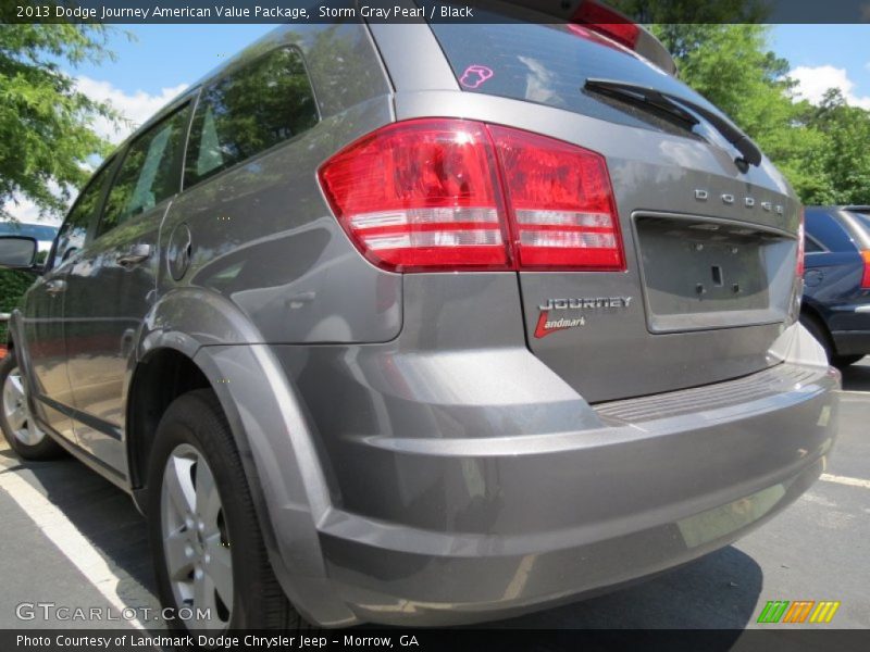 Storm Gray Pearl / Black 2013 Dodge Journey American Value Package