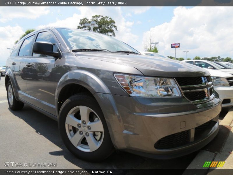Storm Gray Pearl / Black 2013 Dodge Journey American Value Package