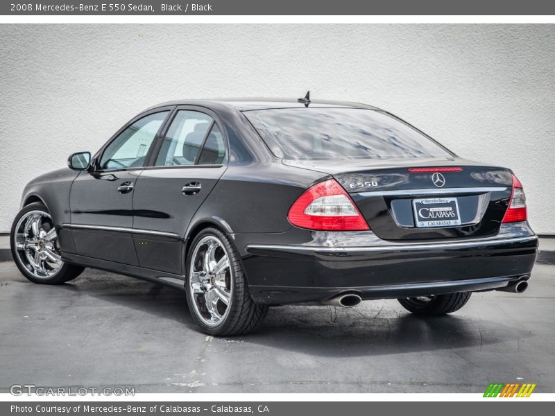 Black / Black 2008 Mercedes-Benz E 550 Sedan