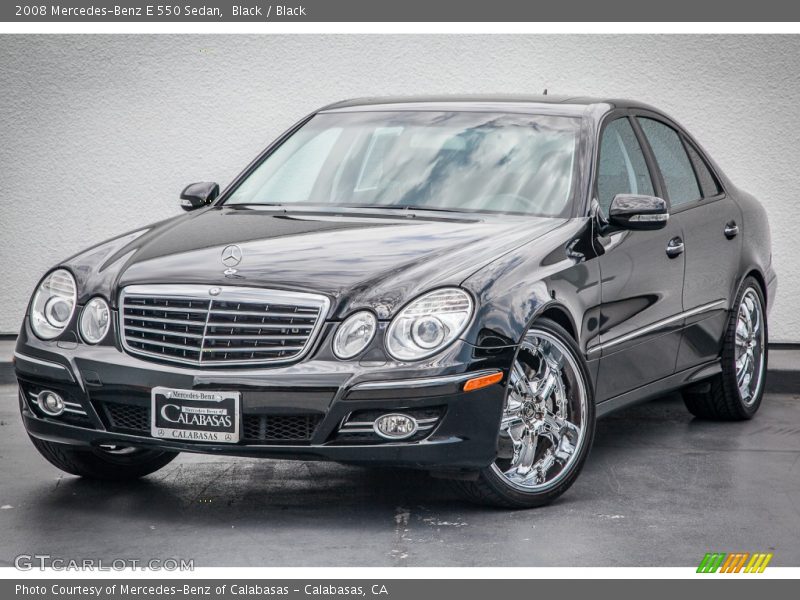 Black / Black 2008 Mercedes-Benz E 550 Sedan