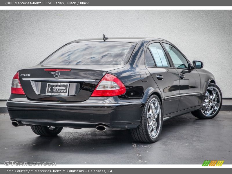Black / Black 2008 Mercedes-Benz E 550 Sedan