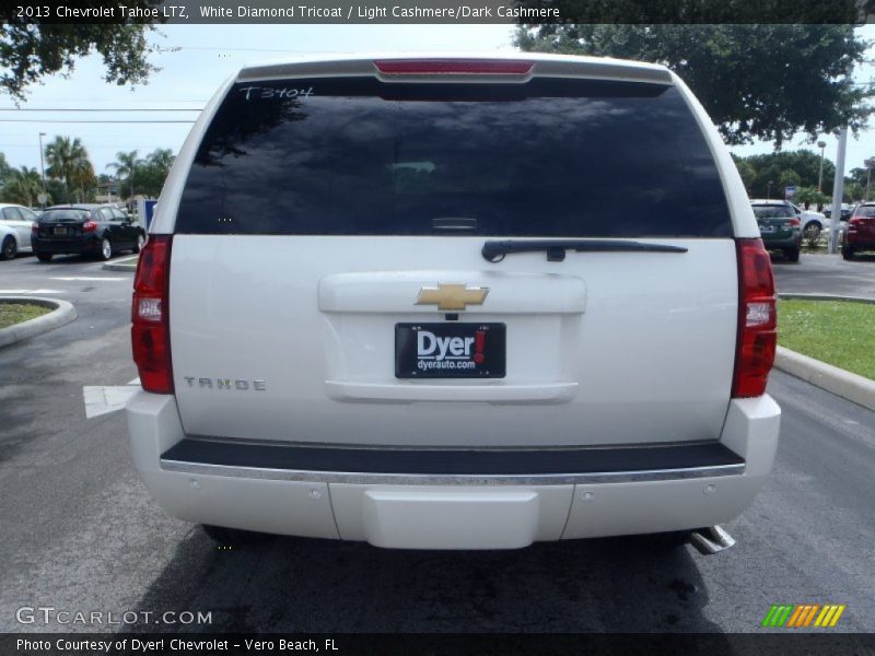 White Diamond Tricoat / Light Cashmere/Dark Cashmere 2013 Chevrolet Tahoe LTZ