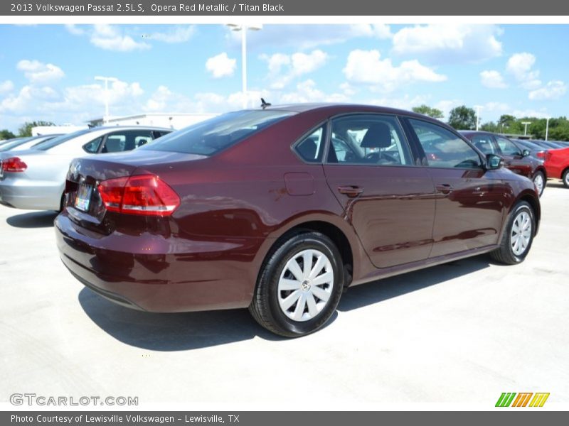 Opera Red Metallic / Titan Black 2013 Volkswagen Passat 2.5L S