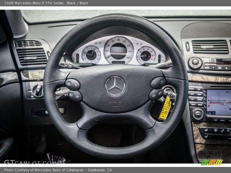 Black / Black 2008 Mercedes-Benz E 550 Sedan