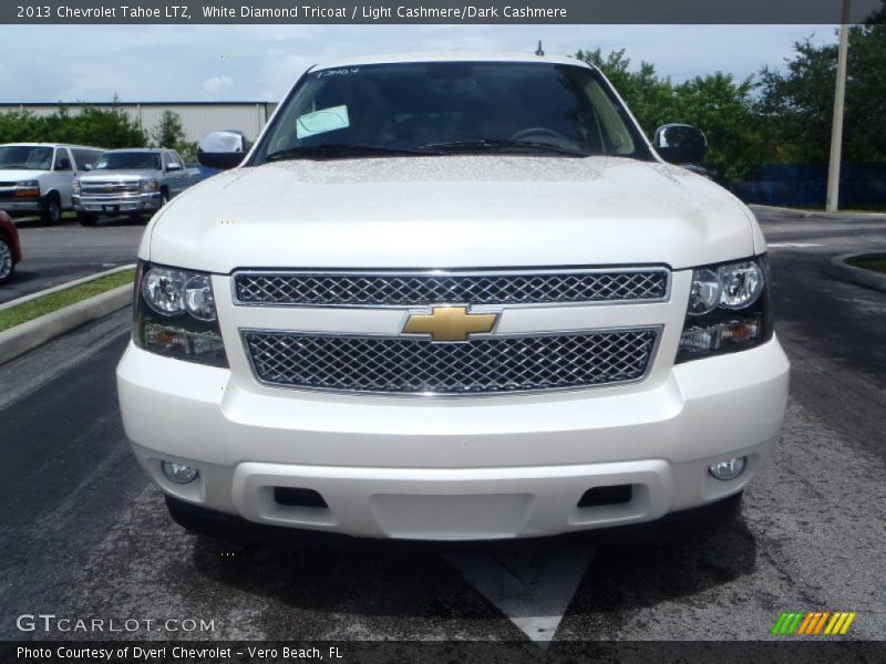 White Diamond Tricoat / Light Cashmere/Dark Cashmere 2013 Chevrolet Tahoe LTZ